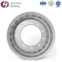 Jante de camion à haute capacité de charge 22,5-11,75, camions commerciaux, 22,5x11,75 PQ590 Q380, jante en acier haute résistance avec revêtement E-coating