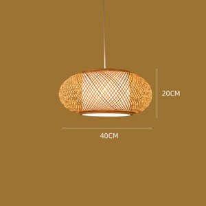 Nordic Designer Modern Bamboo Rattan Pendant <b>Light</b> Wicker Round Ceiling <b>Light</b> for Kitchen & <b>Dining</b> Room Home Decor Chandelier - Product Image 5