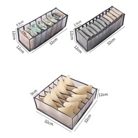 Diviseur de rangement pour la maison Nylon Mesh Underwear Storage Organizer Bra Compartment Box