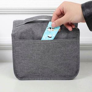 Nouvelle trousse de toilette de voyage 2025 pour la Fête des Pères, étanche en PVC et tissu Oxford, avec fermeture éclair et crochet de suspension - Product Image 6