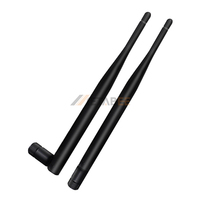 Antena WiFi de 5dBi 2.4G de Alta Ganancia, Plegable, Tipo Pato de Goma, Conector SMA para Sistema de Seguridad CCTV, Router, Punto de Acceso AP