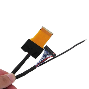 Cabo LVDS FFC de 2 Canais 8-bit 51 Pinos 500mm PVC Preto Macho-Fêmea 20pçs/pacote para HDTV com Resolução 8K e TVs LG de 550mm Pretas - Product Image 4