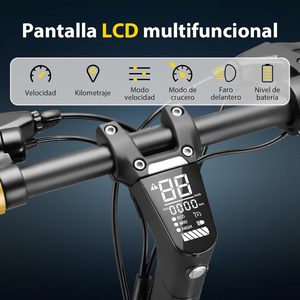 Trottinette électrique HONEYWHALE C1 pour adultes avec siège, moteur 980W, vitesse maximale 40 km/h, batterie 13Ah longue autonomie, trottinette écologique 980W - Product Image 2