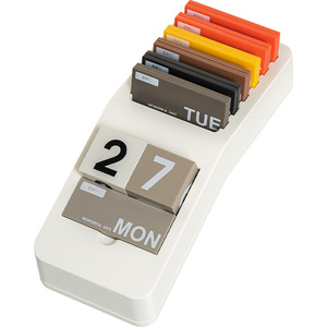 Good Products Of The Times Curved Perpetual Calendar Desktop Calendar White Digital Printing Table Calendar Office Gift - Product Image 1