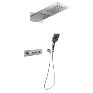 Sistema <span class=keywords><strong>de</strong></span> ducha <span class=keywords><strong>de</strong></span> <span class=keywords><strong>cascada</strong></span> <span class=keywords><strong>de</strong></span> lluvia <span class=keywords><strong>de</strong></span> un solo Mango, boquilla <span class=keywords><strong>de</strong></span> <span class=keywords><strong>baño</strong></span> <span class=keywords><strong>de</strong></span> latón, cabezal <span class=keywords><strong>de</strong></span> ducha, masaje, grifo incorporado cromado, diseño oculto - Product Image 1