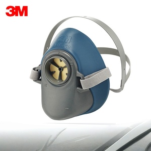 Respirador de media cara con cartucho único <span class=keywords><strong>3M</strong></span> HF-52 auténtico, máscara de gas de <span class=keywords><strong>silicona</strong></span> de tamaño mediano para industria ligera - Product Image 4