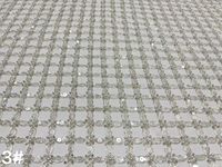 Tissu de dentelle luxueux brodé de sequins floraux 3D, nouvelle dentelle française nigériane en maille 2026