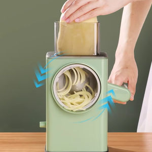 Râpe à tambour manuelle, mandoline, coupe-légumes, trancheuse, hachoir, broyeur alimentaire de cuisine pour fruits et légumes - Product Image 4