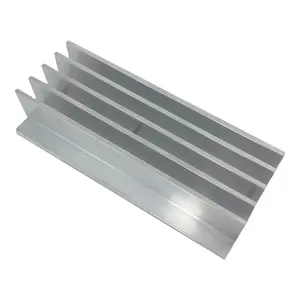 Penguat daya aluminium kustom daya tinggi persegi panjang led bar heatsink profil ekstrusi radiator penghilang panas aluminium