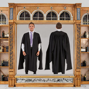 ชุดครุยสำเร็จการศึกษาแบบอังกฤษสำหรับผู้ใหญ่ ยูนิเซ็กซ์ ผ้าโพลีเอสเตอร์อย่างดี รับสั่งทำโลโก้ ลดราคาพิเศษ สำหรับงานรับปริญญา ชุดนักเรียน ฤดูใบไม้ร่วง - Product Image 3