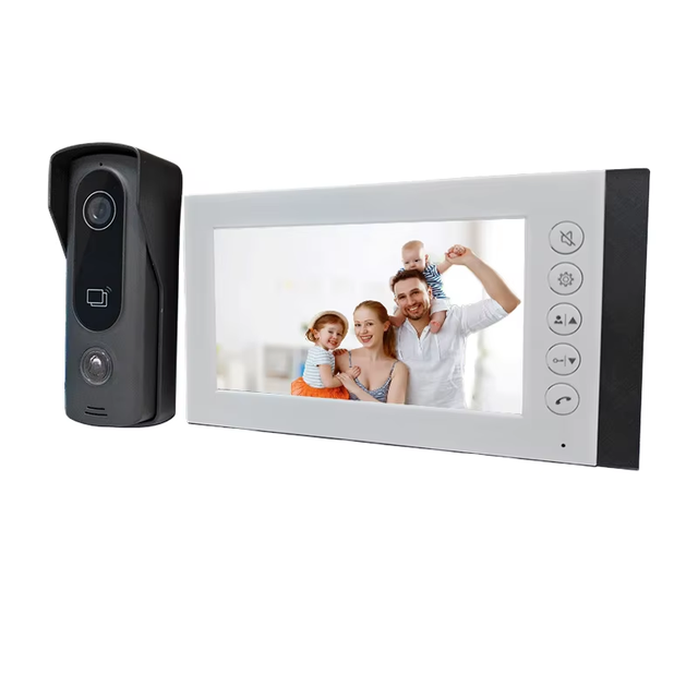 7 Inch Touch Screen Video Doorphone Intercom Wired Video Door Phone Intercom With Camera for Villa Home