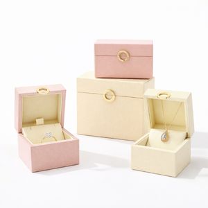 High End Jewelry Set <b>Box</b> Custom Rigid PU Leather Jewelry Gift <b>Box</b> Custom Suede Insert Foil Stamping Custom Logo Factory Price - Product Image 1