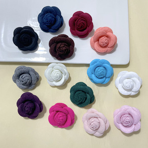 Bros Kain Beraroma Mawar Desainer Grosir 5CM, Korsase Kamelia dengan Bros Fashion Elegan untuk Wanita - Product Image 2