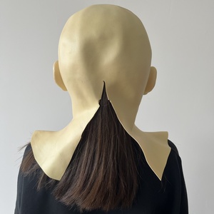 Halloween femme latex couvre-chef film et <span class=keywords><strong>acteur</strong></span> de télévision chauve belle fille cosplay drô<span class=keywords><strong>le</strong></span> masque réaliste - Product Image 5