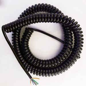 Feder draht PU 8-adriges 1,5-Quadrat-Kabel SpiralCoil-Ethernet-Kabel Mechanische Ausrüstung kunden spezifische Länge - Product Image 3