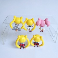 5 unids/set 4,5 CM bonito soldado Sailor Moon Anime estatua PVC figura de acción modelo muñeca colección juguetes cumpleaños