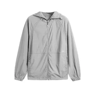 Wholesale Light Weight UPF 100 Outdoor Fishing Clothing Outdoor Windbreaker Jacket Tracksuit Summer Anti UV Sports Jacket
