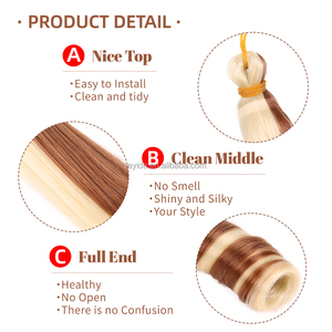 Factory Cheap Premium Synthetic Hair <strong>Attachments</strong> Straight <strong>Curly</strong> Crochet Hair Braids Spiral Curls Braiding Hair for Women - Product Image 6