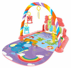 Tapis d'éveil musical interactif pour bébé avec piano à pédales, hochets sensoriels et couverture d'activités pour le temps sur le ventre des nouveau-nés - Vente en gros - Product Image 5