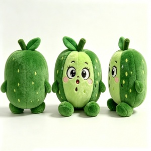 Peluche de Sandía Personalizado, Peluche de Personaje de Sandía de Dibujos Animados, Adorable Muñeco de Peluche de Sandía, Lindo Juguete de Peluche de Sandía - Product Image 3