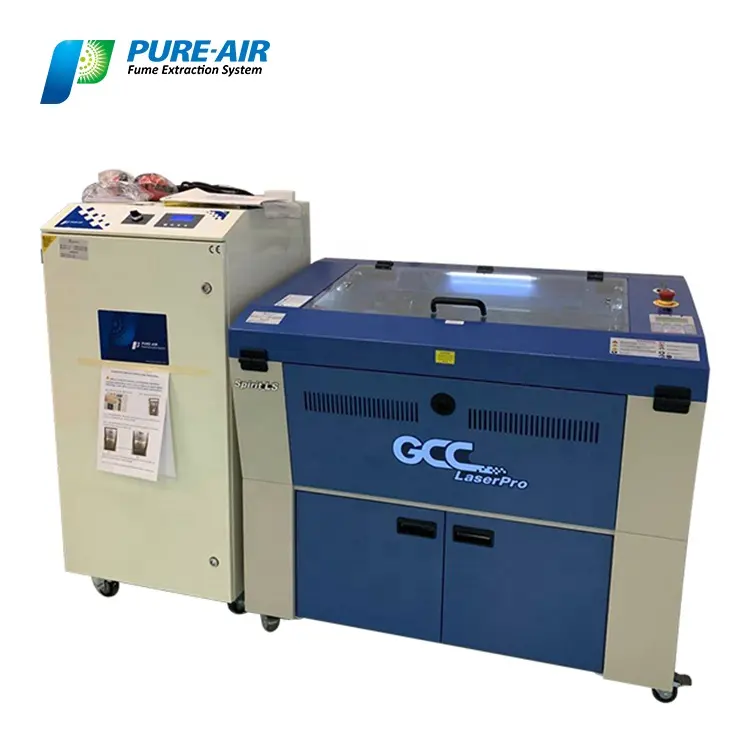 Pure-Air Laser Equipment Parts PA-400FS-HP-IQ Fume Extractor CO2 Laser Cutter With CE Certification