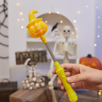POWER - Juguete de Luz LED con Forma de Calabaza de Halloween, Barra Luminosa de Plástico, Decoraciones para Fiestas, Luces Ambientales, Luz Nocturna Brillante para Niños