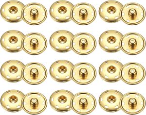 HARFINGTON Ensemble de boutons-pression à coudre en métal, attaches à pression pour sacs à main, vêtements, etc. - Product Image 1