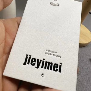 Sang trọng bạc và UV in treo <span class=keywords><strong>tag</strong></span> tùy chỉnh thân thiện với môi quần áo logo cho Túi Giày Hàng may mặc - Product Image 5