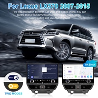 NaviHua Pantalla Grande de 19.8 Pulgadas para Lexus LX570 2007-2015, Radio Multimedia Android para Auto, Monitor con Carplay y Navegación