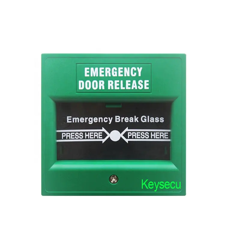 Alarma contra incendios para Hospital, interruptor de botón de liberación de puerta de cristal, punto de llamada Manual, color verde, buen precio, fabricante