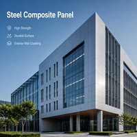 Panneau composite en acier galvanisé recouvert de PVDF 4x8, résistant au feu, écologique, pour façade de bâtiment, mur-rideau