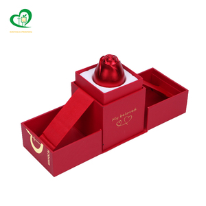 Phổ Biến Ưa Thích Giấy Hoa Hồng Vận Chuyển Đồ Trang Sức Quà Tặng Bao Bì Nâng Hộp Tùy Chỉnh In Hộp Giấy Cho Quà Tặng - Product Image 3