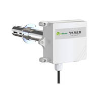 Sensores de Monitoreo de Gases Múltiples Ecosentec Digitales LED para Medición de Calidad del Aire Interior, Tipo de Montaje en Tubería con Brida, Transmisor de Gases