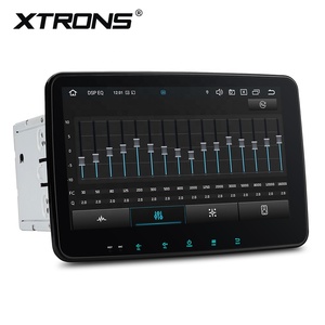 Xtrons 10.1 "4 + 64GB Octa Core có thể điều chỉnh QLED màn hình AKM DSP toàn cầu 4 gam con quay hồi chuyển phổ đôi DIN <span class=keywords><strong>Android</strong></span> 14 Xe DVD Player - Product Image 2
