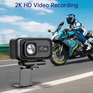 Hx नई मोटरसाइकिल डैश कैम 1080p 2k फ्रंट कैमरा ip65 वाटरप्रूफ वाईफाई 5 "lcd स्क्रीन 12v 1 वर्ष की वारंटी रेट्रोफिट/अपग्रेड - Product Image 2