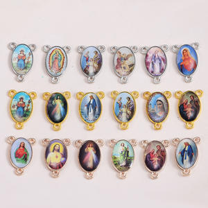 San Benito PARA LA Medalla Milagrosa Nuestra Señora <span class=keywords><strong>Guadalupe</strong></span> DIY Oración Conector <span class=keywords><strong>de</strong></span> 3 agujeros <span class=keywords><strong>Virgen</strong></span> María Rosario Centro <span class=keywords><strong>de</strong></span> mesa Niños - Product Image 2