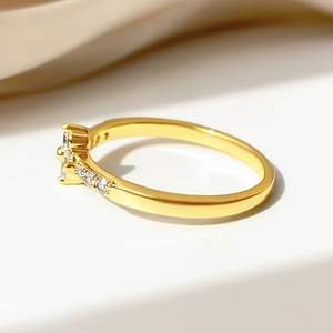 2026 Fashion Trendy 18k Gold Plated <b>Cubic</b> <b>Zirconia</b> <b>Ring</b> for Women - Product Image 5