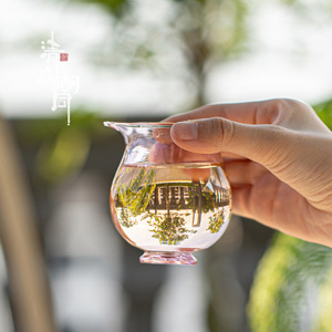 Taza de cristal Xiao Fu, dispensador de té minimalista resistente al calor de pequeña capacidad para el té de la tarde para adultos - Product Image 3