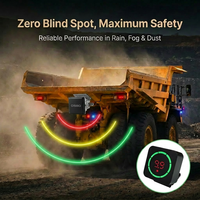 Sensor de Radar de Punto Ciego Delantero o Trasero de 10M, Sistema de Alerta de Proximidad PWAS