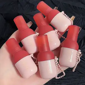 USLIKE Mini Lip gloss Tragbarer Schlüssel bund Lip Glaze Kawaii Lip Tint Makeup Koreanische Kosmetik für weibliches Make-up Matte Lipstick