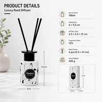 Diffuseur d'arômes en bois sans BPA, sans fumée, parfum longue durée, sans feu
