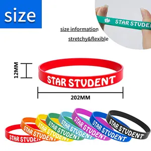 Pulseiras de silicone coloridas impressas promocionais pulseiras esportivas em branco com logotipo personalizado