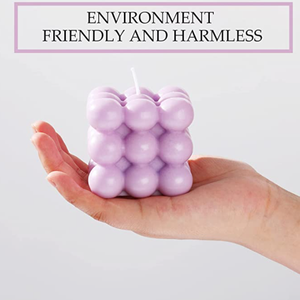 Lilin Aroma Bubble Cube 3D Bulat dengan Label Pribadi, Dicetak dengan Tangan, dari Lilin Kedelai dengan Minyak Esensial untuk Aroma Rumah - Product Image 4