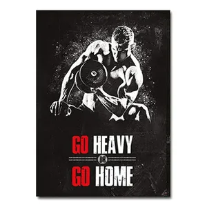 Citation de motivation musculation toile mur Art impression déco salle de sport Fitness sport affiche décor à la maison pour les amateurs de sport - Product Image 4