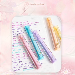 Resaltadores <span class=keywords><strong>Pastel</strong></span> perfumados con fragancia Floral, tintas no tóxicas de punta suave de 12 Colores para niños para diario, notas de estudio, juego de regalo - Product Image 4
