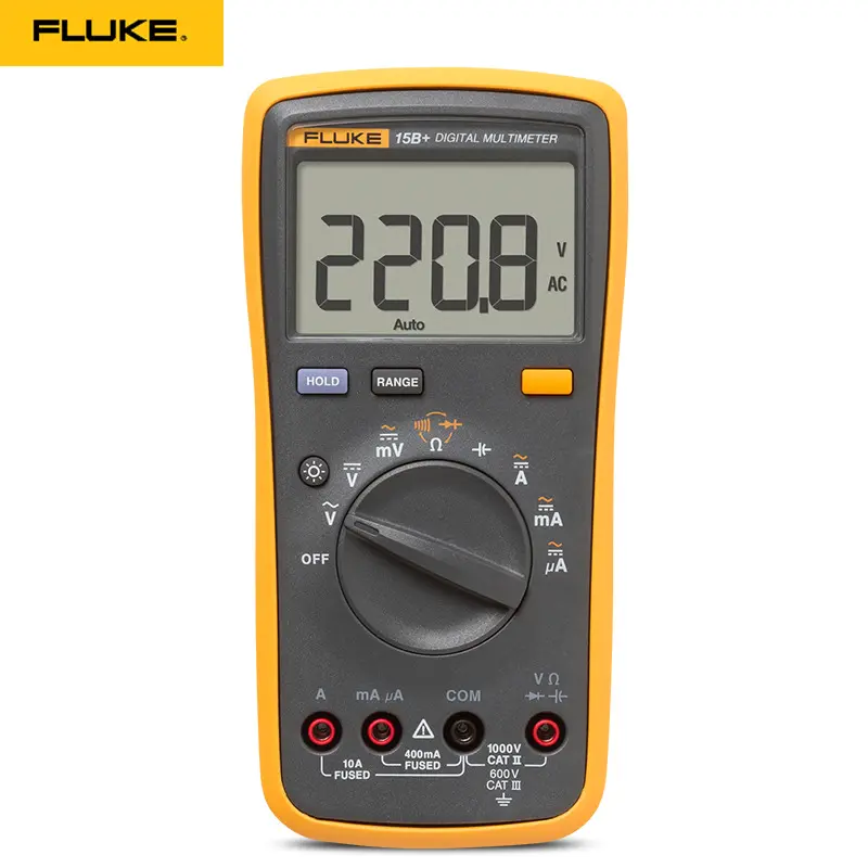 FLUKE 15B Plus multimetro digitale professionale Polymeter Tester elettrico Multitester voltmetro amperometro Multi Meter