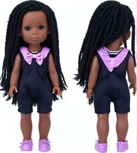 Muñeca Negra Personalizada 2026, Muñeca Bebé de 14.5 Pulgadas con Ropa, Muñeca Africana de Silicona Realista Lavable, Juguete para Niñas - Product Image 3