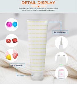Tubo de Crema de Manos Vacío Personalizado con Logotipo Impreso, Color Personalizado, 80 ml, Tubo Cosmético de Plástico Mate Suave con Tapa Abatible, MOQ Bajo de 100 Piezas - Product Image 4