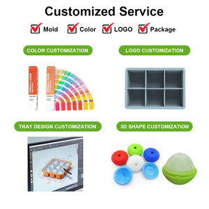 Stampo personalizzato con Logo Whiskey rotondo in Silicone per palle di ghiaccio in Silicone stampi per vaschette per cubetti di ghiaccio - Product Image 3