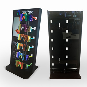 Tùy chỉnh mắt kính hiển thị đứng kính hiển thị quang học Acrylic Kính mát hiển thị đứng Tabletop với gương - Product Image 2